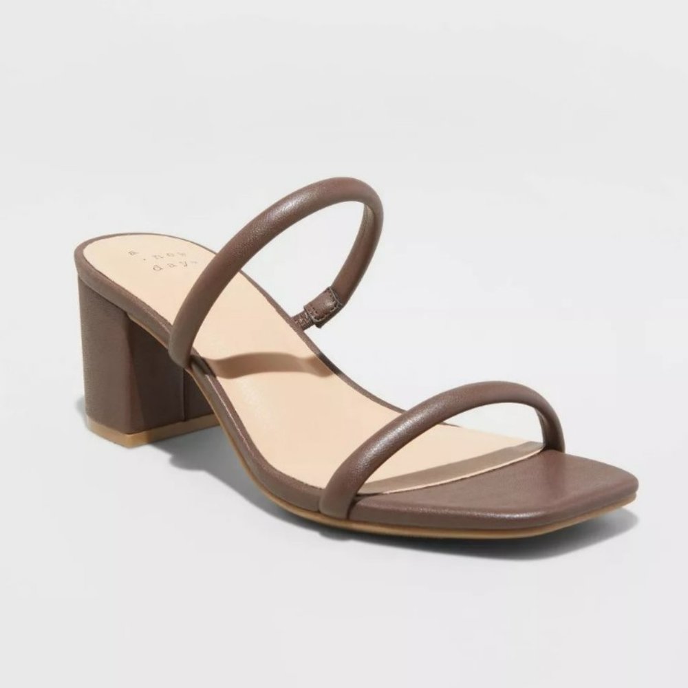 A New Day Cris Mule Heels in Mahogany 12